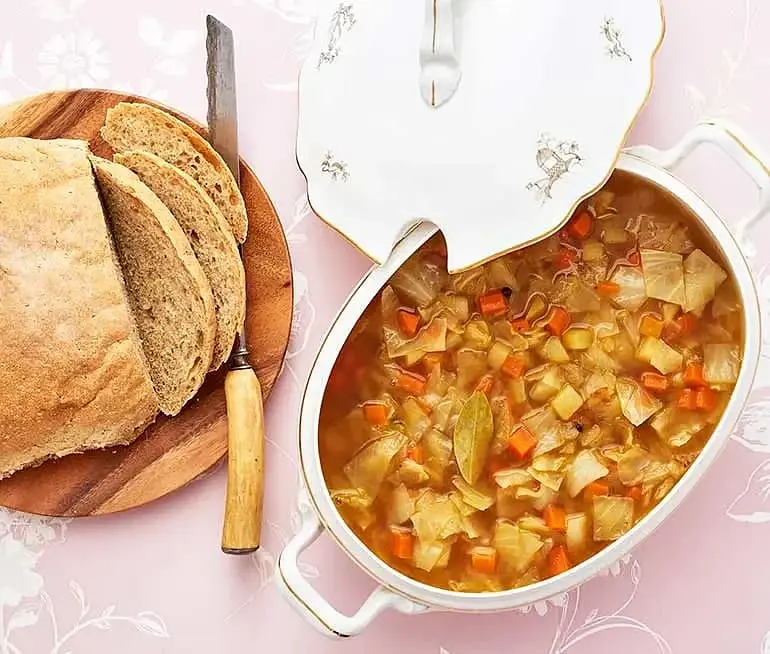 Cover image for Cabbage Soup with Smoked Pork Belly